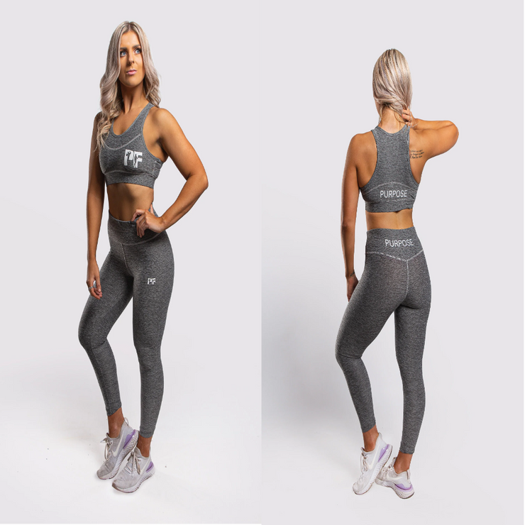 PFW Crop + Leggings Set Grey